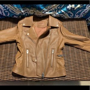 NWOT Blank NYC camel Moto Jacket
